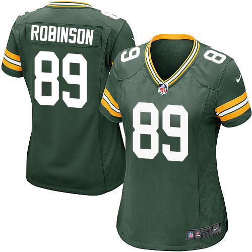 Women's Game Dave Robinson Nike Jersey Green Home - #89 NFL Green Bay Packers